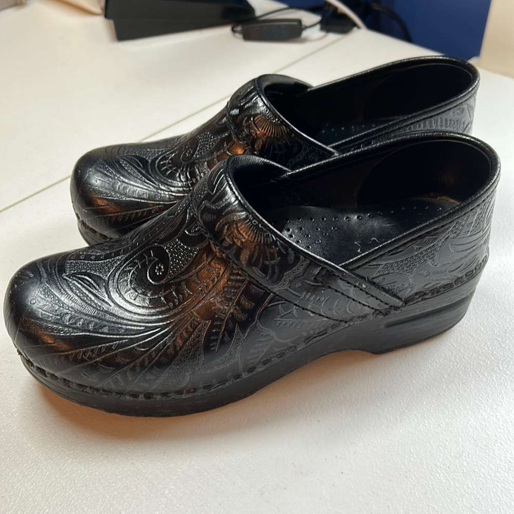 Dansko Tapestry Pattern Clogs - image 1